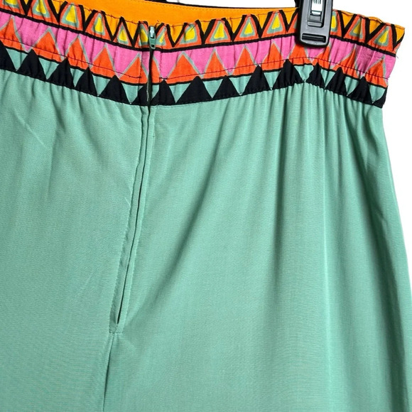 Platinum Dorothy Schoelen Size 10 High Waisted Skirt Colorful Geometric - Picture 3 of 9